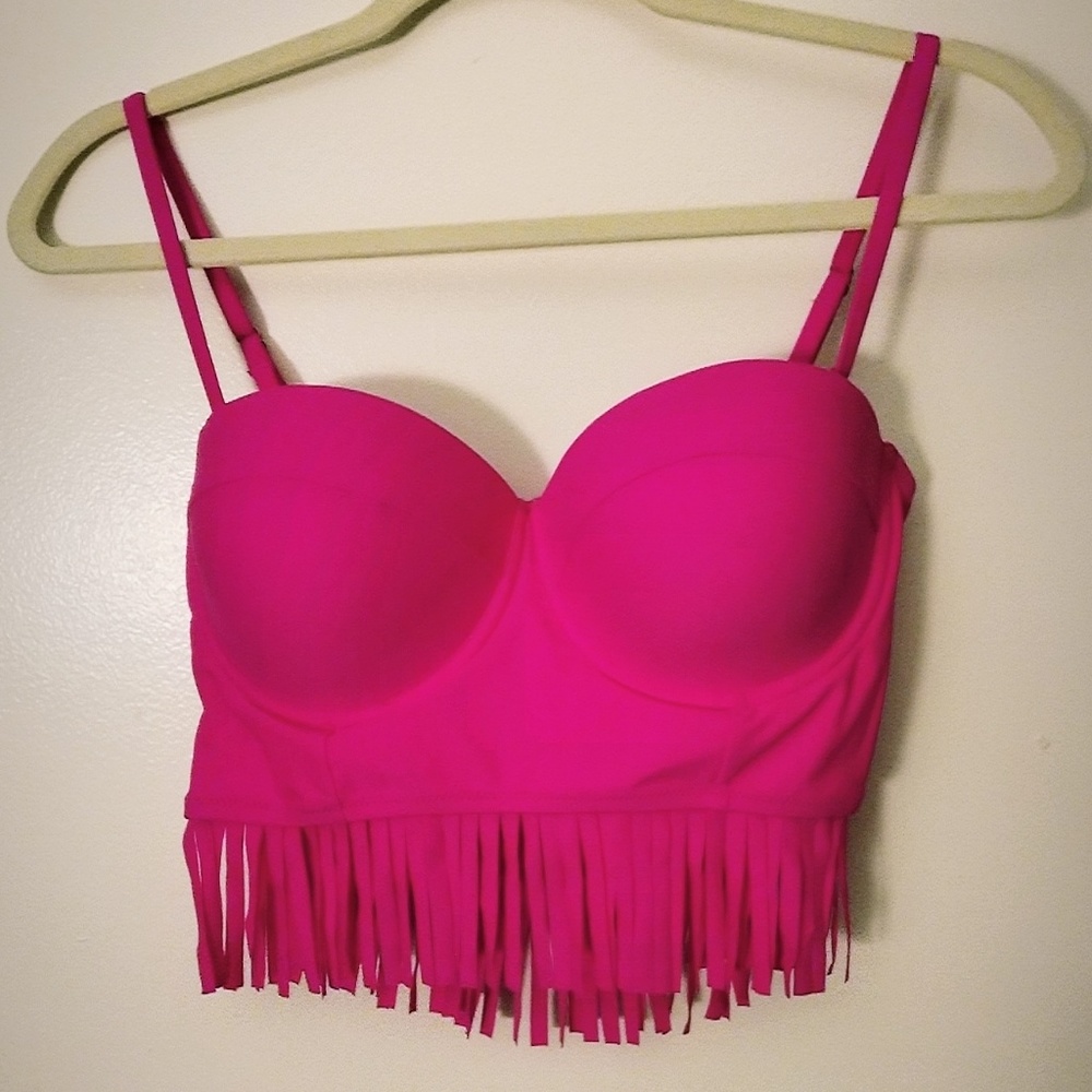 Hot Pink Bikini Top 36DD/Large
